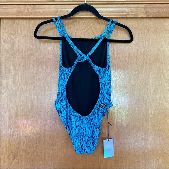 Jolyn Murray Swim Onesie One Piece in Ripley Blue Size 28 - Picture 8 of 10